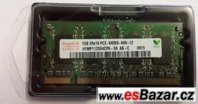 nová paměť Hynix SODIMM 1GB DDR2 800MHz se zárukou