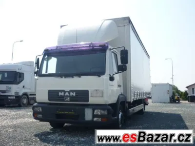 MAN 12.220 valník, shrnovačka