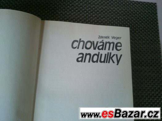 Kniha Chováme Andulky        69 kč – fotografie 1