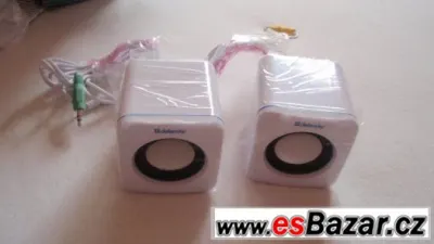 Přenosné reproduktory 2.0 USB přenosné 3,5 jack, nové