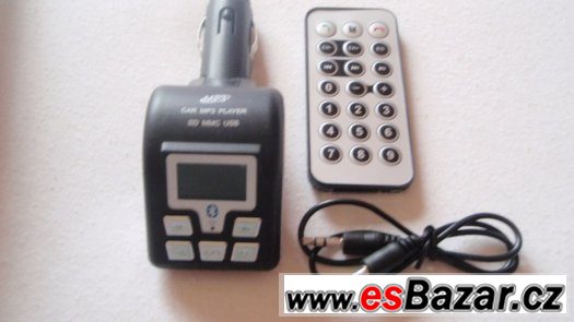 FM transmitter MP3 do auta s LCD 12V USB bluetooth SD nový – fotografie 2