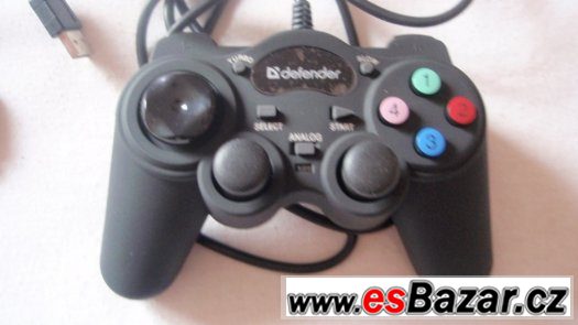 Herní USB joystick gamepad pro PC, PlayStation One, 2, PS3 – fotografie 4