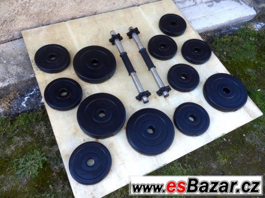 Jednoručky činky 2x10,5kg za 830,-Kč – fotografie 3