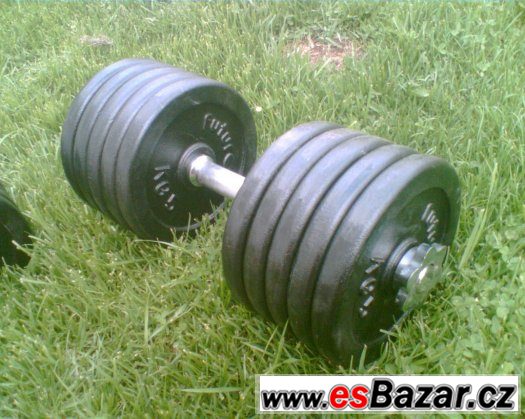 ednoručky činky 2x53kg za 5300,- – fotografie 3