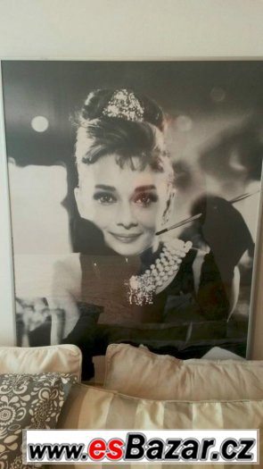 Plakát Aurey Hepburn s rámem – fotografie 1