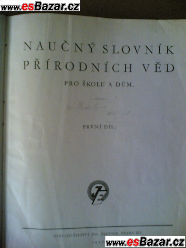 Náučný slovník přírodních věd- pro školu a dům. – fotografie 3