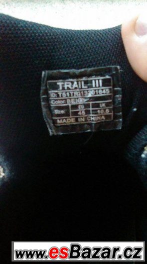 Nové trekingové boty F7 trail III, vel. 45 – fotografie 3