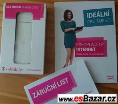 USB Modem Huawei E3372 + 200 kč