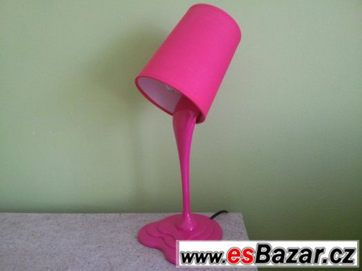 Stolní lampa/lampička růžová halogenová – fotografie 3