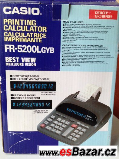 Kalkulačka CASIO FR 5200L gyb – fotografie 4
