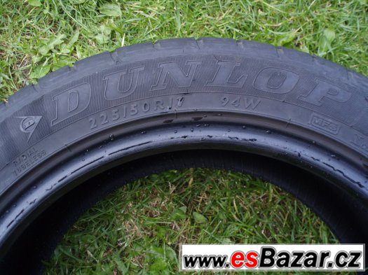 1ks letní pneu Dunlop 225/50 R17 94W, vzorek 4 mm – fotografie 4