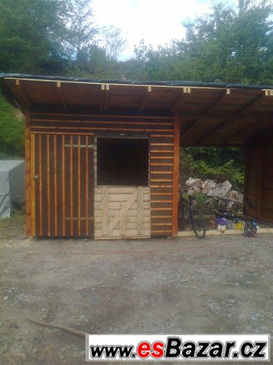 stáj(box) pro koně 6x3m s úložným prostorem na seno – fotografie 3