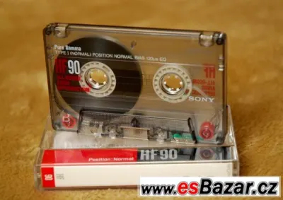 LEGENDÁRNÍ AUDIOKAZETY SONY HF 90 - 9 KUSŮ PERFEKTNÍ STAV