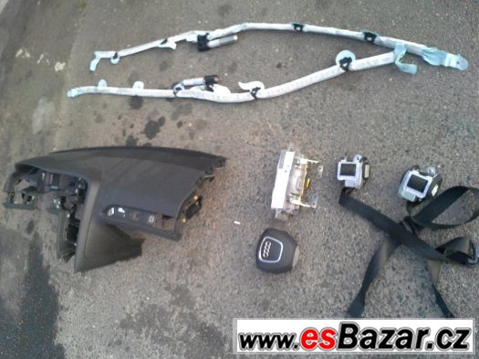 Airbagová sada audi a6 4F 2007 airbag pasy palubni deska – fotografie 3