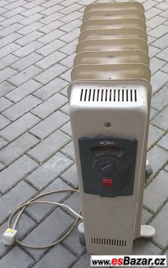 Žebrový elektrický radiátor Solac – fotografie 2