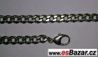 80% SLEVA Řetízek na ruku STŘÍBRO masivní TOP