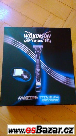 NOVÝ Wilkinson quattro titanium + Gel na holení – fotografie 2