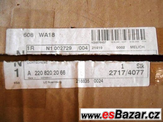 Zadní lampy -  Mercedes S-Classe – 4 ks. – fotografie 1
