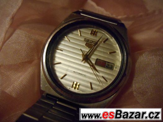 SEIKO Automatic - ocel, Aj a It den a datum - po repas – fotografie 4