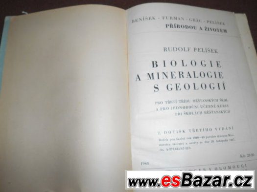 Biologie a Mineralogie s Geologií 1948 R. Pelíšek – fotografie 2