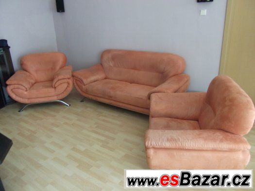 Sedací souprava oranžová – fotografie 2