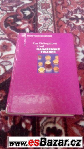 Manažerské finance E. Kislingerová – fotografie 1