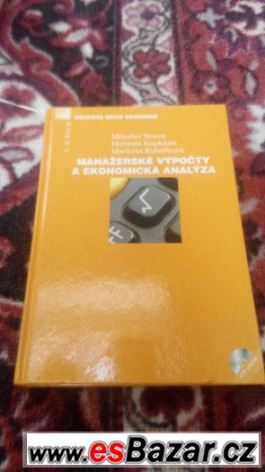 Manažerské výpočty a ekonomická analýza-M.Synek – fotografie 1
