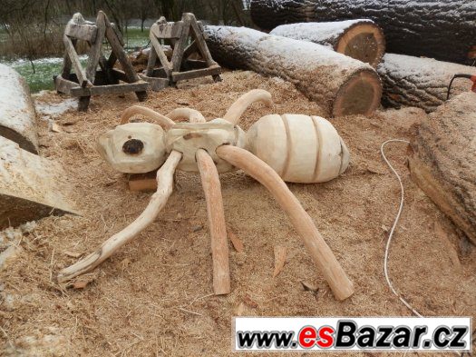 socha na zahradu, zahradní dekorace,dřevěná socha – fotografie 1