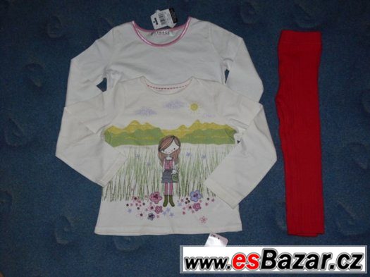 NOVÉ - 2 ks trička Mothercare +  legínky George vel. 92 – fotografie 1