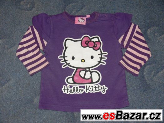 SLEVA - 2 ks tričko s dlouhým rukávm Hello Kitty vel. 80 – fotografie 2