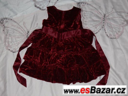 Značkové slavnostní semišové šatičky H&M vel. 92 – fotografie 2