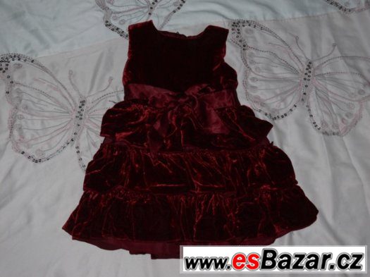 Značkové slavnostní semišové šatičky H&M vel. 92 – fotografie 4