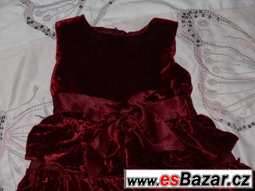 Značkové slavnostní semišové šatičky H&M vel. 92 – fotografie 5