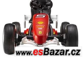 Velká šlapací formule FERRARI, značková 110 cm, luxusní – fotografie 1