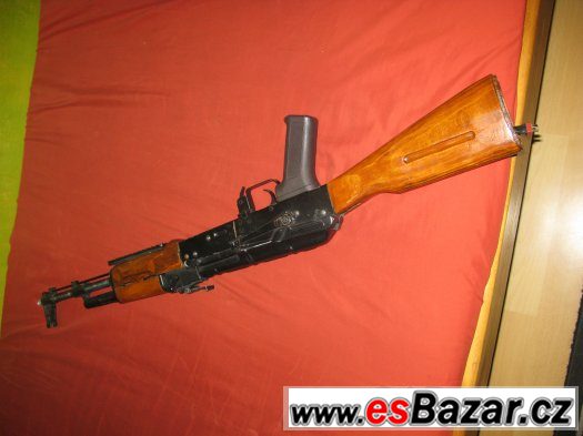 Airsoft- kovová zbran s dřevěnou pažbou, unikátní – fotografie 2