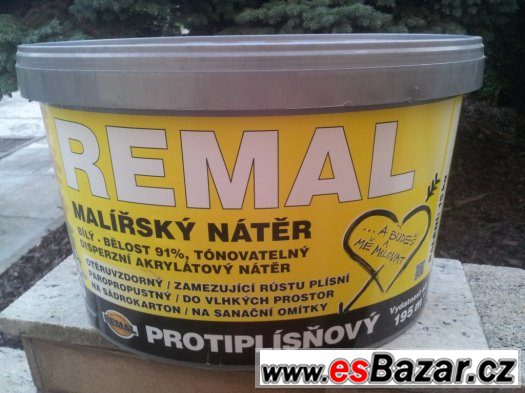 Prodám malířskou protiplísňovou barvu REMAL – fotografie 1