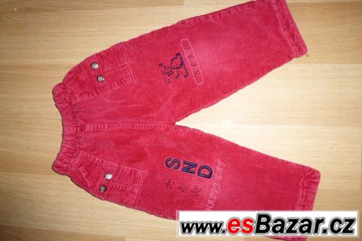 Zateplené manžestráky vel. 92/98 – fotografie 1