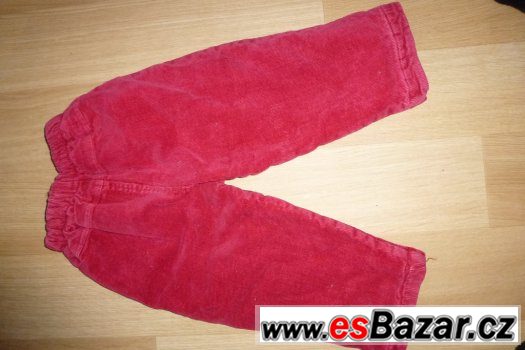 Zateplené manžestráky vel. 92/98 – fotografie 2