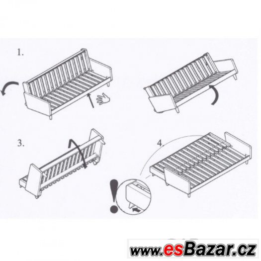 Rozkládací sofa dánské zn. Karup – fotografie 3