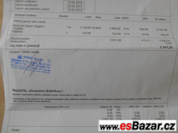 Plot z pletiva 1,6 x 50 metrů – fotografie 2