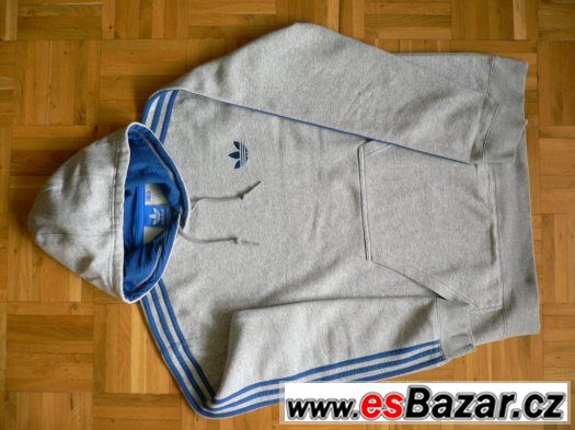 Mikina Adidas Originals, světle šedé, vel. M - jako nová – fotografie 1