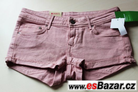 Prodám růžové mini kraťásky H&M – fotografie 1