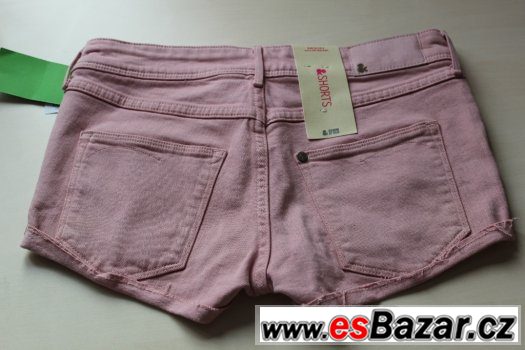 Prodám růžové mini kraťásky H&M – fotografie 2