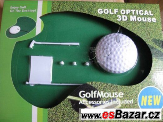 Prodám novou zabalenou nikdy nepoužitou optickou 3D golf myš – fotografie 1