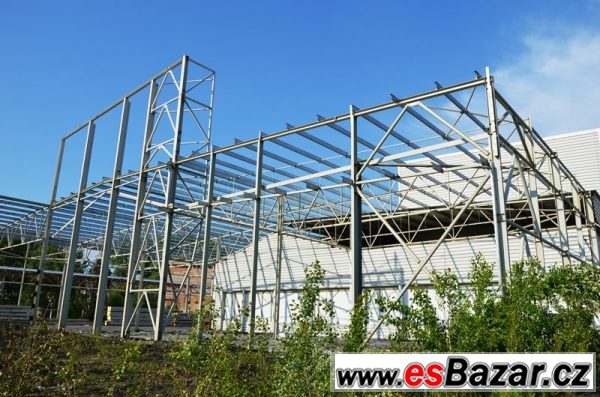Ocelová hala 60m x 60m x 8m zánovní – fotografie 6