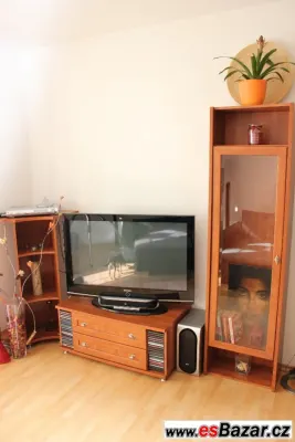 Obývací set - třešeň, sklo