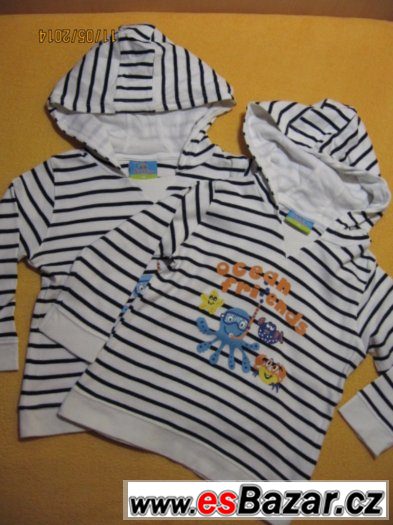 Mikiny Topolino pro dvojčata 98 – fotografie 3