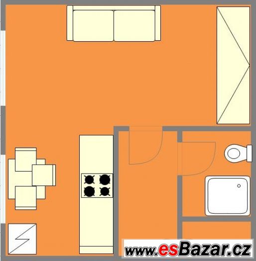 Byt 1+kk, Argentinská, 38m2 – fotografie 3