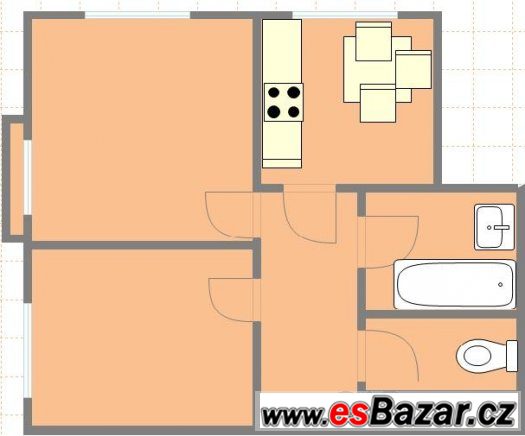 Byt 2+1, Pod Drinopolem, 60m2 – fotografie 1