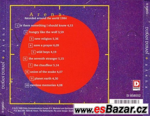 DURAN DURAN-ARENA (cd) – fotografie 2